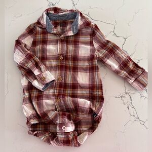 Baby B’Gosh Plaid Flannel Bodysuit